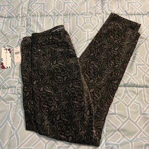 AG /Anthropologie High Rise Stevie Slim Straight Ankle Pants